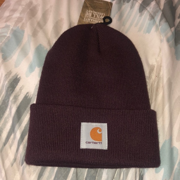 ⭐️CARHARTT  BURGUNDY watch hat  cap beanie🆕🆕 *NEW* - Picture 3 of 7